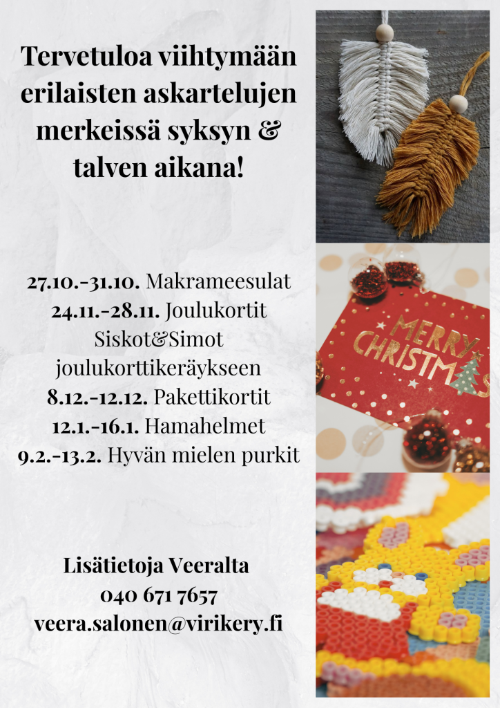 Syksyn & talven askarteluviikot