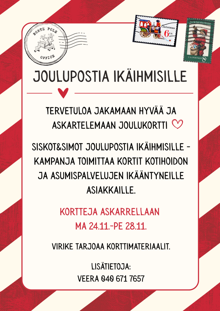 Joulupostia ikäihmisille