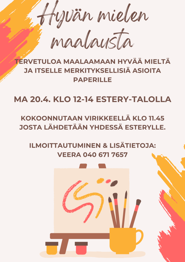 Hyvän mielen maalausta ma 20.4.
