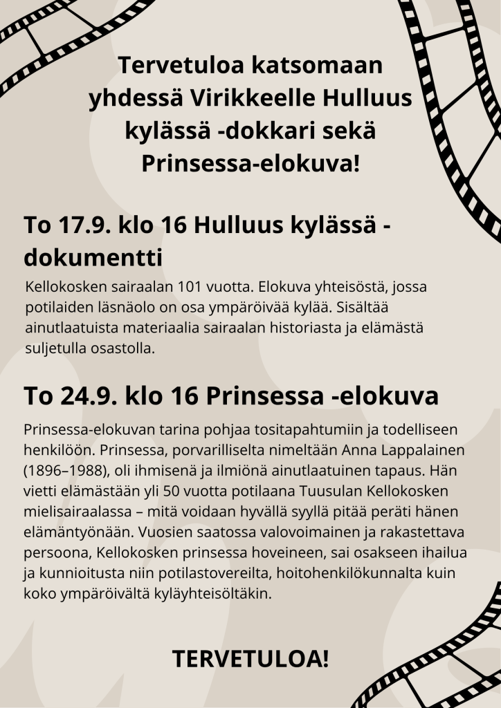 Hulluus kylässä -dokkari & Prinsessa-elokuva